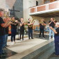 Bläserchor aus Brasilien beim Festgottesdienst zur Dekanatsfusion