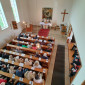 70 Jahre Friedenskirche – Pfrin. Friederike Steiner bei der Predigt