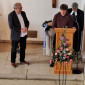 70 Jahre Friedenskirche – Pfrin. Steiner mit Elmar Grosser, Robert Baier bei den Fürbitten