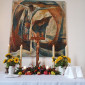 Erntedank 2024 mit Altar und Altarbild in Kemnath