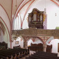 Blick auf Orgel und Empore der St. Johannis-Kirche (© Sandra Hirschke)