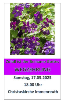 Zufall ist der Beiname Gottes