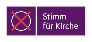 Stimm für Kirche (Logo, Kirchenvorstandswahl 2024)