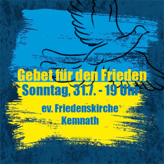 Ökumenisches Friedensgebet in der Friedenskirche Kemnath (31. Juli)