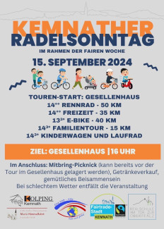 Radelsonntag in Kemnath zur Fairen Woche 2024