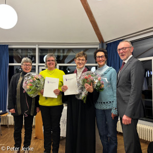 v.l. Friederike Steiner, Regina Kraitzek, Gertraud Burkhardt, Vertrauensleute Iris Abramowski und Werner Schlöger